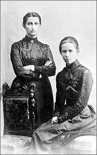 Ольга Кобилянська із Лесею Українкою, 1901